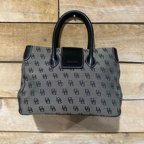 Dooney & Bourke Handbags - Dooney & Bourke signature canvas and leather satchel bag